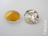 10грн(5шт) Стеклянные бижутерные камни круглые Preciosa Fire star 14мм crystal 2621 