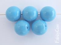 30грн (5шт) Жемчуг хрустальный Preciosa Pearls MAXIMA Round 10мм  Crystal  Gem Aqua Blue