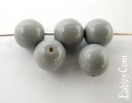 40грн(20шт) Жемчуг хрустальный Preciosa Pearls MAXIMA Round 6мм Gem Ceramic Grey