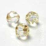 14грн(10шт)  Намистини круглі кришталеві MC round beads Preciosa 4mm BLOND FLARE 
