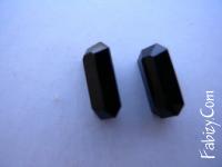 25грн (72шт)  Конусний октагон чорний  Preciosa 10x5mm   jet unf  43534212