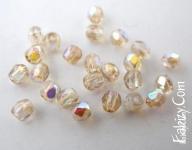 Нова ціна! 40грн(72шт)   намистини чеські скляні грановані 2.5мм Crystal Lemon Rainbow FP2,5 00030-98534 . Стара ціна  50гривень