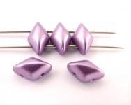NEW! 40грн(20шт) Намистини чеські скляні  5х8мм Matubo gemduo PASTEL LILA 02010-25012   