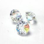 22грн(10шт) Намистини кришталеві  Preciosa  Spacer 4x6мм Crystal AB 