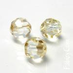 16грн(10шт)  Намистини круглі кришталеві MC round beads Preciosa 4mm BLOND FLARE 