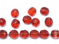 30грн(50шт) намистини чеські скляні грановані  2mm червоні Golden Ruby 70010