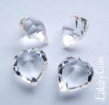 Розпродаж! 15грн(10шт) Кристали конусні- сердечко Preciosa heart 6,6x6mm crystal unf. Стара ціна 25гривень