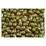 Розпродаж! 23грн(40шт) чеські скляні намистини краплі 4x6мм Opaque Olive 53420-14400. Стара ціна 50гривень