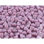 NEW! 25грн(15шт) Намистини чеські скляні  з двома отворами 6х5мм Matubo NIB-BIT  Violet Opaque 23020