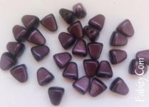 NEW! 33грн(15шт) Намистини чеські скляні з двома отворами 6х5мм Matubo NIB-BIT  METALUST PURPLE 23980-24202