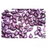 NEW! 40грн(20шт) Намистини чеські скляні   Matubo gemduo 5x8mm 23980 94101 POLYCHROME MAGENTA CHAMELEON  