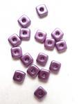 NEW! 28грн(22шт)  намистини чеські скляні Square 4x4x1,3mm Pastel Lila 02010-25012 2.5g