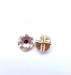 17грн(шт) Стрази пришивні Swarovski  7mm( ss34) Crystal в цапах золотої гальваніки 2088