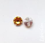 NEW! 17грн(шт) Стрази пришівні  Swarovski 2088 7mm(ss34) Sunflower в цапах срібна  гальваніка 1566s