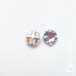 12грн(шт) Пришивні стрази Swarovski 2058 ss20 Provence Lavander в цапах срібна  гальваніка 8141-1565s