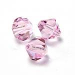 108грн(36шт) Намистини біконуси кришталеві  Preciosa 12мм pink saphire ОПТ