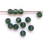 115грн(144шт) Намистини круглі кришталеві Preciosa 4мм GREEN TOURMALINE. ОПТ