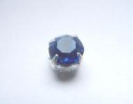 30грн(2шт) Пришивні шатони  в цапах 6мм( ss29) Swarovski  1088 Сapri blue срібло 1073s