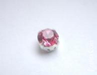 40грн(2шт) Пришивні шатони Swarovski 1088 6mm( ss29) Rose в цапах срібло  1073s