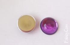 30грн(шт) Кабошон чеський скляний  GLANC 12mm Amethyst  НЕМАЄ