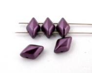 NEW! 35грн(10шт) Намистини чеські скляні Matubo gemduo 5х8мм PEARL PASTELS/PURPLE 02010-25032  НЕМАЄ