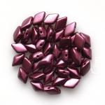 NEW! 70грн(20шт) Намистини чеські скляні Matubo gemduo 5х8мм 02010 25031 PASTEL BURGUNDY  НЕМАЄ