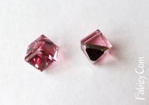 NEW! 102грн(шт) Кристали кубики Swarovski 8mm Light Rose 4841 НЕМАЄ