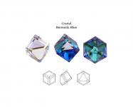 NEW! 60грн(шт) Кристали кубики Swarovski 6mm Bermuda Blue  4841 