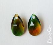 NEW! 100грн(шт) Підвіска Swarovski 6106 16mm fern green topaz blend