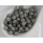 NEW! 45грн(50шт) Намистини чеські скляні грановані 4mm   Opal Milky Dark Gray 42000