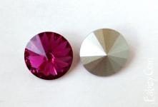 Нова ціна! 45грн(шт) Кристали риволі Swarovski 14mm Fuchsia. Стара ціна 55гривень