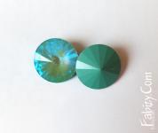 Нова ціна! 45грн(шт) Кристали Риволі Swarovski 14mm Crystal Silky Sage 1122f-2-14 CSS . Стара ціна 55гривень