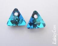 120грн(шт) Підвіска Swarovski 6628 16мм Triangl crystal Bermuda Blue  . 