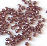 Нова ціна! 25грн(50шт) Намистини чеські скляні грановані 3mm Light Garnet Shimmer  90100- 14400. Стара ціна 30гривень
