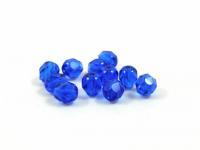 25грн(50шт) Намистини чеські скляні грановані 3mm  сині прозорі Dark Aquamarine 60060