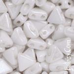 43грн(12шт) Намистини Kheops par puca 6x6mm OPAQUE WHITE SILK MAT     02010-29571 