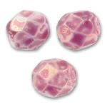 NEW! 50грн(72шт)) намистини чеські скляні грановані 3мм MARBLED FUCHSIA 03000-15423