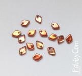 170грн(200шт) намистини скляні чеські 3х5х1мм Dragon Scale 00030 27137 Crystal Sunset. ОПТ