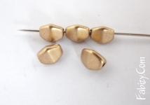 NEW! 12грн(30шт) Намистини чеські скляні Pinch 5мм золотисті  Crystal Bronze Pale Gold 00030-01710
