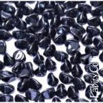 NEW! 20грн(50шт) Намистини чеські скляні Pinch 5мм  гематитові Jet Hematite 23980-14400