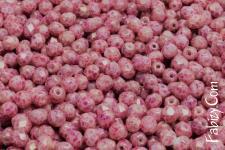 NEW! 50грн(72шт) намистини чеські скляні грановані 3мм MARBLED FUCHSIA .03000-15423