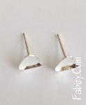 NEW! 120грн(пара) Пусети для кубиків Swarovski 4841 8mm срібло 925 pus18
