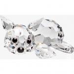 650грн Кришталевий сувенір Preciosa лежаче кошеня  17х32мм 24905