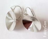 Нова ціна! 300грн(пара) Швензи для риволі swarovski 14mmз срібло 925 з покриттям платини HA31 14mm PT. Стара ціна 380гривень