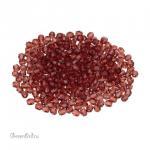 30грн(50шт) намистини чеські скляні грановані 2mm червоні Golden Ruby 70010.