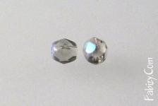 40грн(50шт) намистини чеські скляні грановані 3мм сірі райдужні 40010-28701