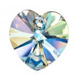 500грн(25шт) Підвіска-серце кришталева Preciosa Heart Сrystal AB 14mm.ОПТ