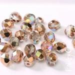 30грн(40шт) намистини чеські скляні грановані 3мм Crystal Copper Rainbow 00030-98533