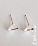110грн(пара) Пусети для кубиків Swarovski   Angled Cube 4841 6mm срібло 925 pus16