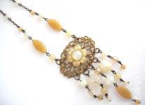 500грн (шт) Намиста з богемського скла, ажурна підвіска 40х78мм.Арт.121868114 довжина 52см і ланцюжок